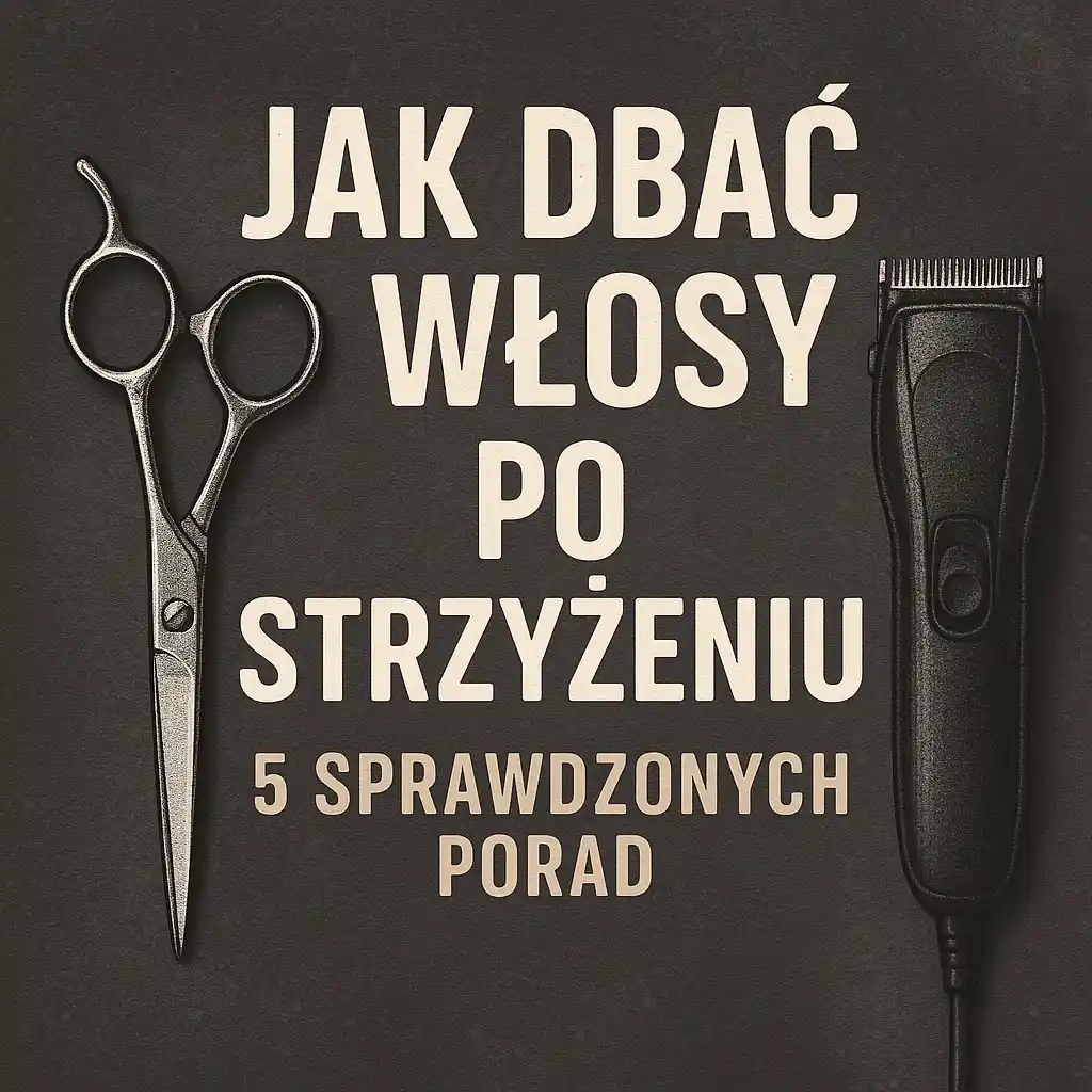 Mężczyzna z zadbanymi włosami po wizycie u barbera