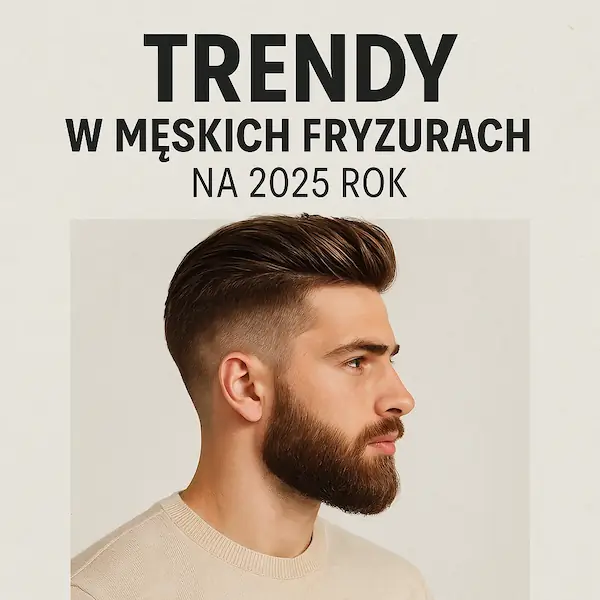 Nowoczesna fryzura męska reprezentująca trendy na 2025